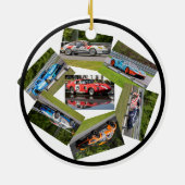 Sportauto-racisme Keramisch Ornament (Achterkant)