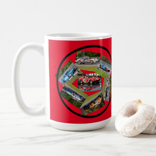 Sportauto-racisme Koffiemok (Met donut)