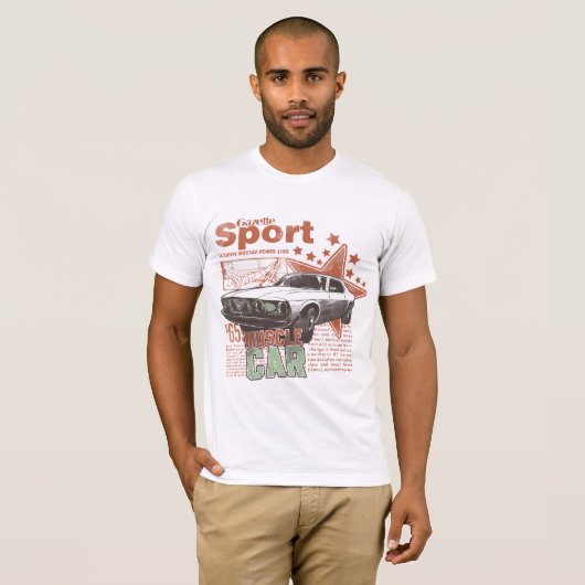 Sportauto T-shirt (Voorkant volledig)