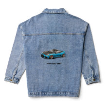 Sportauto v3 - voeg jouw tekst Denim Jacket