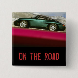 Sportauto Vierkante Button 5,1 Cm