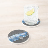Sportauto Zandsteen Onderzetter (Zijkant)