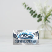 Sportauto | Zeepbellen Visitekaartje (Staand voorkant)