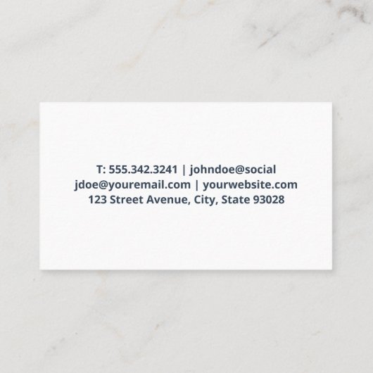 Sportauto | Zeepbellen Visitekaartje (Achterkant)