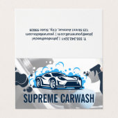 Sportauto | Zeepbellen Visitekaartje (Buitenkant ongevouwen)