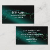 Sportauto's, bergen en herbouwen, luxe visitekaartje (Voorkant / Achterkant)