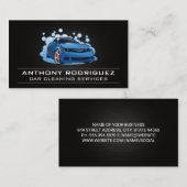 Sportauto's en bubbels Logo Visitekaartje (Voorkant / Achterkant)