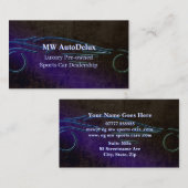 Sportauto's, lederachtig, gestileerde auto visitekaartje (Voorkant / Achterkant)