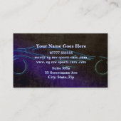 Sportauto's, lederachtig, gestileerde auto visitekaartje (Achterkant)