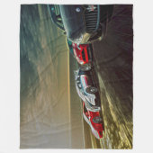 Sportauto's met acryl kunst fleece deken (Voorkant)