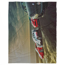 Sportauto's met acryl kunst