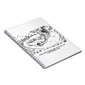 Sportauto's rijden op het platteland met hedgel notitieboek (Rechterzijde)