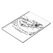 Sportauto's rijden op het platteland met hedgel notitieboek (Linkerzijde)