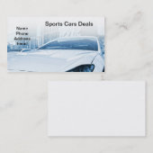 Sportauto's van hoge kwaliteit visitekaartje (Voorkant / Achterkant)