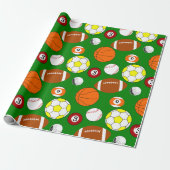 Sportbakken Cadeaupapier (Uitgerold)