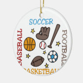 Sportbakken Keramisch Ornament (Links)