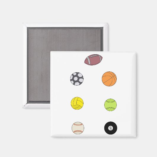 Sportbakken Magneet (Voorkant / Achterkant)