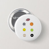 Sportbakken Ronde Button 5,7 Cm (Voorkant /achterkant)