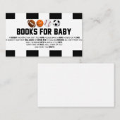 Sportbal Baby shower boeken voor Baby Kaart (Voorkant / Achterkant)