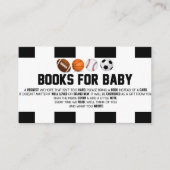 Sportbal Baby shower boeken voor Baby Kaart (Voorkant)