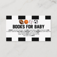 Sportbal Baby shower boeken voor Baby Kaart