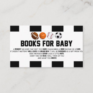 Sportbal Baby shower boeken voor Baby Kaart