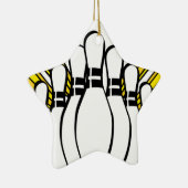 Sportbal Bowling Coach Team Game Strike Keramisch Ornament (Rechts)