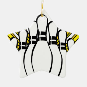 Sportbal Bowling Coach Team Game Strike Keramisch Ornament