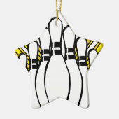 Sportbal Bowling Coach Team Game Strike Keramisch Ornament (Links)