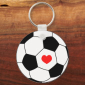 Sportbal met hart sleutelhanger (Voorkant)