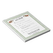 Sportbal School Note: Notitieblok (Schuin)