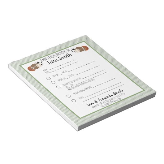 Sportbal School Note: Notitieblok (Schuin)