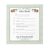 Sportbal School Note: Notitieblok (Voorkant)