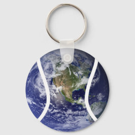 Sportbal Tennis Earth Sleutelhanger