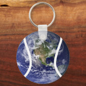 Sportbal Tennis Earth Sleutelhanger (Voorkant)