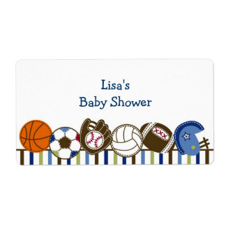 Sportbal Waterfles Stickers Labels