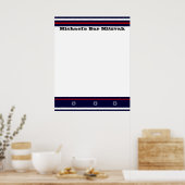 Sportbalk Mitzvah-inlogkaart - NY Poster (Keuken)