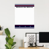 Sportbalk Mitzvah-inlogkaart - NY Poster (Thuiskantoor)