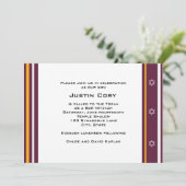 Sportbalk Mitzvah Invitation Redskins Football Kaart (Staand voorkant)