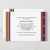 Sportbalk Mitzvah Invitation Redskins Football Kaart (Voorkant / Achterkant)