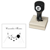 Sportbalkband en speldenrubberen stempel (Gestempeld)