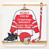 Sportbalkpromotie adverteren kartonnen onderzetters (Voorkant)