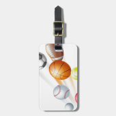 Sportballconcept Bagagelabel (Voorkant verticaal)