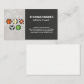 Sportballen | Atletiekcoach Visitekaartje (Voorkant / Achterkant)
