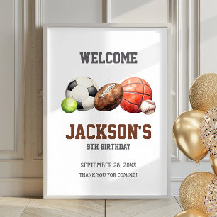 Sportballen Let's Have a Ball Poster Welkomstbord