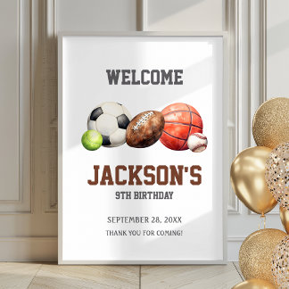 Sportballen Let's Have a Ball Poster Welkomstbord