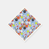 Sportballen Patroon Lblue BG Servet (Hoek)