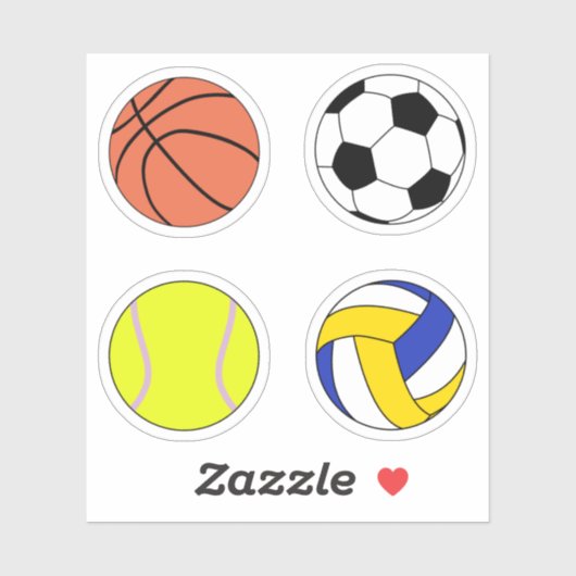 Sportballen Sticker (Vel)