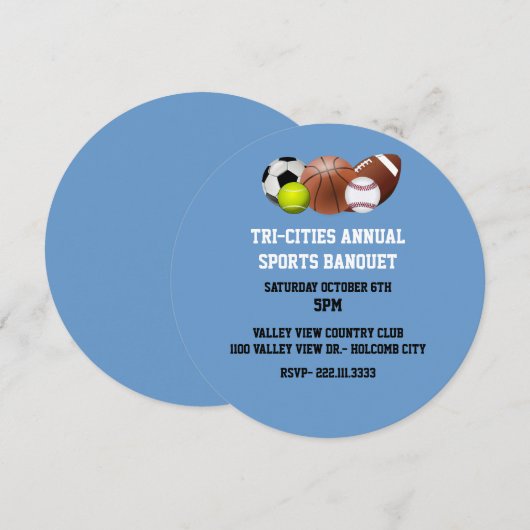 Sportbankwet Kaart (Voorkant / Achterkant)