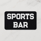 Sportbar Aangepaste QR Visitekaartje (Voorkant)